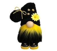 fkngcp Bee Day GNOME Bumble Bee sans Visage poupée en Peluche naine décoration d'ornement Elfe pour Farmhouse Spring Desktop Style2
