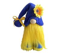 fkngcp GNOME de Tournesol GNOME Ukraine Peace Ornements de poupée sans Visage