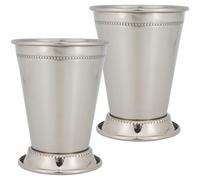 fkngcp Mint Julep Tasses 2pcs 12 oz Tasses en Acier Inoxydable Facilement Gift Lavable Mint Julep pour Les Courses de Courses de Chevaux