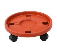 fkngcp Palette Palette Caddy Flower Pot Stand Rolling Tray Round avec Roues universelles Style4