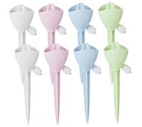 fkngcp Pike d'auto-arrosage 8pcs Auto-arrosage Planteur Insert Les Plantes automatiques extérieures avec Un système de vavle réglable pour Les Plantes Irrigation à Goutte d'eau