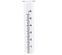fkngcp Pluie Gauge extérieure, 7, 5 Épreuve à épreuves à l'épreuve des intempéries en Verre Transparent en Verre de rainure de rainure avec échelle pour Cour, Jardin, Patio