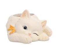 fkngcp Pot animé en Forme d'animal Succulent Vase Cat Statue Planteur Jardin Garden Fleur Style 2