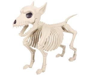 fkngcp Squelette Chien Effrayant Chien Squelette Halloween avec des Dents Pointues 17, 3x13, 2 Pouces décor pour la Maison, la fête, la Maison hantée