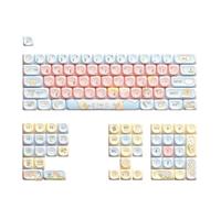 FKRTQIYN 120 Marshmallow Anime Cartoon PBT MOA Profil Keycaps Compatible avec MX Switch Mechanical Gaming Keyboards personnalisé Design(05)