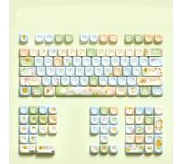 FKRTQIYN 120 Profil MOA Keycaps PBT pour MX Switch Keyboards mécaniques Cartoon Cartoon Design Dye Sublimation MCA Custom DIY KEYACAP(10)