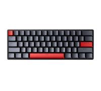 FKRTQIYN Clavier de Jeu G60 Compact 61 avec des commutateurs mécaniques à déclenchement Rapide et RVB Compatible pour Les Jeux à Action Rapide(Orange Shine-Through)