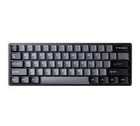FKRTQIYN Clavier de Jeu G60 Compact 61 avec des commutateurs mécaniques à déclenchement Rapide et RVB Compatible pour Les Jeux à Action Rapide(Black Gray Orange)