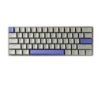 FKRTQIYN Clavier de Jeu G60 Compact 61 avec des commutateurs mécaniques à déclenchement Rapide et RVB Compatible pour Les Jeux à Action Rapide(G-Peri-Shine-Through)