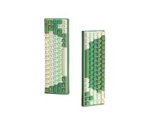 FKRTQIYN Conception compacte Universal Wired Mechanical Keyboard Hot-Swappable pour Les carnets et Les interrupteurs Rouges et Bruns de Bureau(White)