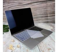 FKRTQIYN Couvercle du Clavier coréen Air 15 M3 2024 Version de l'UE et Couvercle du Clavier Espagnol pour Pro 14 M4 Pro 16 Air 13.6(EU Transparent)