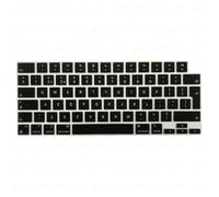 FKRTQIYN Couvercle du Clavier coréen Air 15 M3 2024 Version de l'UE et Couvercle du Clavier Espagnol pour Pro 14 M4 Pro 16 Air 13.6(EU English Black)