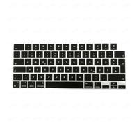 FKRTQIYN Couvercle du Clavier coréen Air 15 M3 2024 Version de l'UE et Couvercle du Clavier Espagnol pour Pro 14 M4 Pro 16 Air 13.6(EU German Black)
