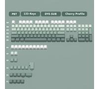 FKRTQIYN KBDIY Blue Gradient Side Print Backlit PBT Double Shot Keycaps Compatible avec Les claviers mécaniques de Bricolage(Side-Printed Type F)