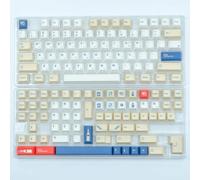 FKRTQIYN PBT KEYCAPS Fant dans Le THÈME DE Couche Pastel pour MX Switch MECANICAL KELDBOARS Compatible avec ISO Disposition 7U 144 KELVES(GMK Modern Dolch-en)