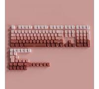 FKRTQIYN Profil OEM Gradient Green Green PBT Double Shot Side Imprimé Keycaps Compatible avec MX Switch Mechanical Keyboards Backlit Key Cap(07)
