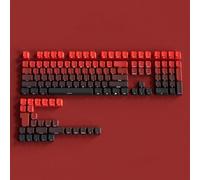 FKRTQIYN Profil OEM Gradient Green Green PBT Double Shot Side Imprimé Keycaps Compatible avec MX Switch Mechanical Keyboards Backlit Key Cap(03)