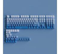 FKRTQIYN Profil OEM Gradient Green Green PBT Double Shot Side Imprimé Keycaps Compatible avec MX Switch Mechanical Keyboards Backlit Key Cap(09)