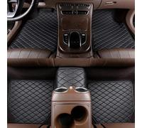 FKSWJZXD 5 PièCes Voiture Cuir Tapis De Sol pour Peugeot 2008 2020-2024, Ensemble Complet imperméable Avant et arrière,A