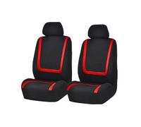 FKSWJZXD Housses de siège Avant et arrière 5 pièces pour Suzuki Wagon R+ 2000-2010, Protections de siège Auto 5 sièges, Cuir Imperméable,Red