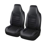 FKSWJZXD Housses de Siège de Voiture Avant pour Mazda MX-5 MX5 Miata Roadster (Type ND NC NB NB-FL NA) 1989-2025, Étanche et Lavable, Accessoire Voiture Tuning,Black