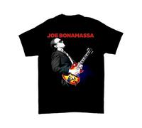 FKXCNHAA Joe Bonamassa Guitar Short Sleeve Cotton ShirtBlackXL