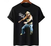 FKXCNHAA Popular Bret Michaels Tour Shirt Hot Men T Shirt Blacks