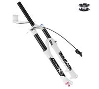 FKXSXAZ Fourche à air pour VTT 26/27,5/29 Pouces, débattement de 140 mm, pour VTT XC/AM, réglage du Rebond, axe de Suspension Avant Droit/Conique de 9 mm