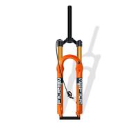 FKXSXAZ Fourche à Suspension pneumatique pour VTT, 26/27,5/29 Pouces, Tube Droit/Conique 1-1/8", axe Avant QR 9 mm, réglage Manuel/à Distance, débattement 120 mm, Frein à Disque, a