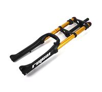 FKXSXAZ Fourche à Suspension pour vélo électrique 20 Pouces, Pneu 4.0, Fourche Large, Double Bras oscillant, débattement pneumatique de 110 mm, Rebond réglable, Frein à Disque Avant Droit