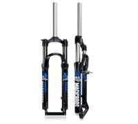 FKXSXAZ Fourche à Suspension pour VTT, débattement de 110 mm, Ressort, Pivot Droit de 1-1/8", Freins à Disque V-Brake, Serrage Manuel, axe QR 9 x 100 mm