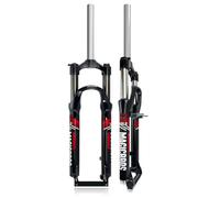 FKXSXAZ Fourche à Suspension pour VTT, débattement de 110 mm, Ressort, Pivot Droit de 1-1/8", Freins à Disque V-Brake, Serrage Manuel, axe QR 9 x 100 mm