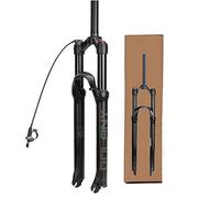 FKXSXAZ Fourche Avant à Suspension 26/27,5/29 Pouces à Commande par câble, pour VTT, en Alliage de magnésium, diamètre 1-1/8".