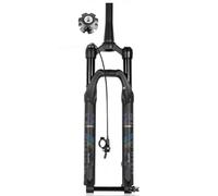 FKXSXAZ Fourche Avant à Suspension pneumatique pour VTT, 29 Pouces, Conique, débattement de 100 mm, axe traversant 1-1/8", Frein à Disque 15 x 110 mm, réglage du Rebond