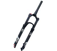 FKXSXAZ Fourche de VTT, pour vélos de 27, 5 et 29 Pouces, débattement pneumatique de 100 mm, Rebond Avant réglable, 28 Pouces
