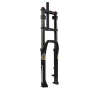 FKXSXAZ Fourche pour VTT de Descente, 26 Pouces, Suspension pneumatique, débattement 140 mm, Double Pivot, Tube Droit 28,6 mm, axe traversant Avant QR 9x135 mm, Compatible avec pne