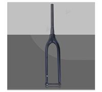 FKXSXAZ Fourche Rigide en Fibre de Carbone pour VTT 26/27,5/29 Pouces, axe traversant 15x100 mm sans Filetage, ultralégère, Tube Conique, Frein à Disque 1-1/8" (Couleur : Noir Mat, Taille