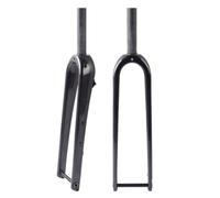 FKXSXAZ Fourche Rigide pour vélo Gravel, 700C, 28,6 mm, 1-1/8", sans Filetage, Tubes Droits/Coniques, Cadre en Fibre de Carbone Rigide, Compatible avec Les vélos de Route, Freins à