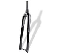FKXSXAZ Fourche Rigide pour vélos Gravel 700C, diamètre 28,6 mm, Tube Droit 1-1/8'', axe Conique 1-1/2'', en Fibre de Carbone, pour Freins à Disque de Route, axe traversant 12 x 10