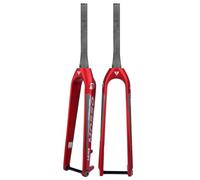 FKXSXAZ Fourche Rigide pour VTT, 27,5"/29", Tube Conique 1-1/2", sans Filetage, Frein à Disque Avant, axe traversant 110 x 15 mm, fourches rigides Ultra-légères en Fibre de Carbone