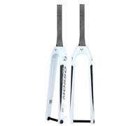 FKXSXAZ Fourche Rigide pour VTT, 27,5"/29", Tube Conique 1-1/2", sans Filetage, Frein à Disque Avant, axe traversant 110 x 15 mm, fourches rigides Ultra-légères en Fibre de Carbone