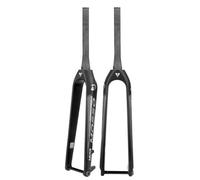 FKXSXAZ Fourche Rigide pour VTT, 27,5"/29", Tube Conique 1-1/2", sans Filetage, Frein à Disque Avant, axe traversant 110 x 15 mm, fourches rigides Ultra-légères en Fibre de Carbone