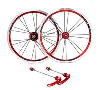 FKXSXAZ Paire de Roues de vélo 16 Pouces, Jante en Alliage d'aluminium 16/20 Trous, Compatible VTT, Roues Avant et arrière, Compatible Cassette 8/9/10/11 Vitesses