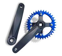 FKXSXAZ Pédalier pour VTT monovitesse à axe carré, 152/165/170 mm, 32/34/36/38 Dents, pour VTT/VÉ/Vélo de Ville