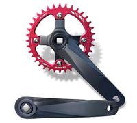 FKXSXAZ Pédalier VTT, manivelles 152/165/170 mm, entraxe 104 BCD, Plateaux Ronds/ovales 32/34/36/38 Dents, Mono-Vitesse, axe carré, pour VTT/VAE/vélo de Ville