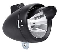 FKXSXAZ Phare Avant de vélo, 15 x 10 cm (5,9 x 3,9 x 3,5 Pouces), éclairage LED Ultra-Clair de Haute qualité, Coque en métal Noir rétro avec visière, pour vélo.