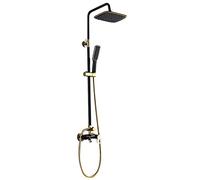 FKXSXAZ Pommeau de Douche Effet Pluie Haute Pression, douchette à Main avec Bras Extensible réglable en Hauteur et en Angle, idéal pour la Salle de Bain, Les baignoires, Les Murs carrelés