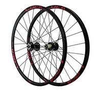 FKXSXAZ Roues de vélo 26/27,5 Pouces, Avant et arrière, Jante Double paroi, Blocage Rapide, Frein à Disque à Six vis, pour Cassette 7/8/9/10/11/12 Vitesses.