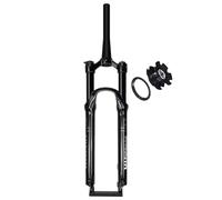 FKXSXAZ VTT 26 27,5 29 Pouces, Fourche à Suspension pneumatique, débattement 120 mm, Fourche Avant Droite/Conique 1-1/8", axe traversant 9 x 100 mm, Freins à Disque à Serrage Rapid