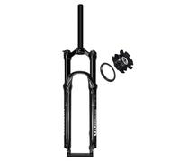 FKXSXAZ VTT 26 27,5 29 Pouces, Fourche à Suspension pneumatique, débattement 120 mm, Fourche Avant Droite/Conique 1-1/8", axe traversant 9 x 100 mm, Freins à Disque à Serrage Rapid